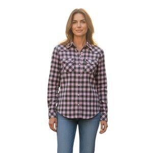 Stio athleisure athletic Gorp core plaid shirt